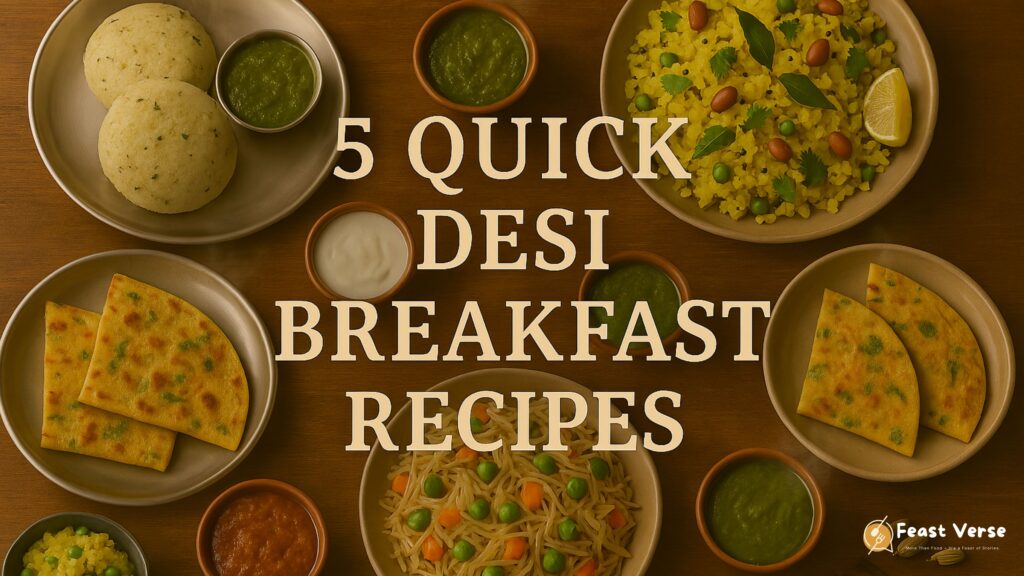 5 Quick Desi Breakfast Recipes for Busy Mornings